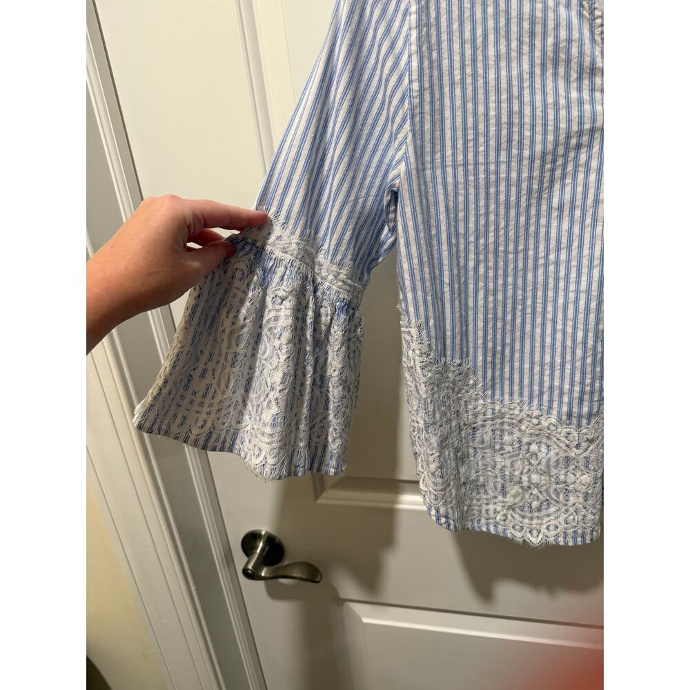 Zara Women's Pinstripe Top - Picture 8 of 10